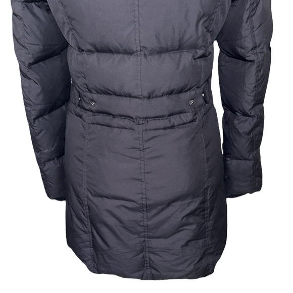 Steve by Searle Black Down & Genuine Fur Collar Quilted Puffer Jacket Coat  - M - Picture 9 of 16